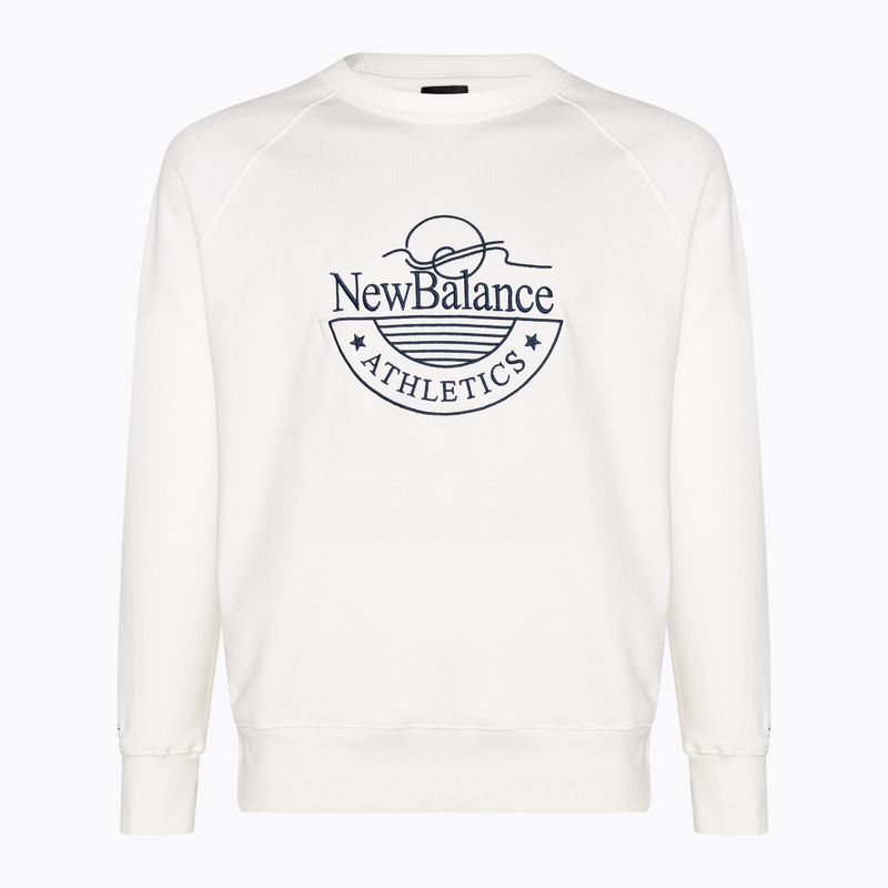 Herren New Balance Leichtathletik Grafik Crew Seesalz Sweatshirt 4