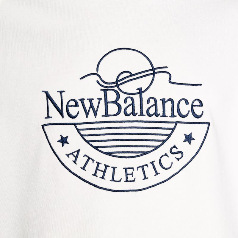 Herren New Balance Leichtathletik Grafik Crew Seesalz Sweatshirt 3