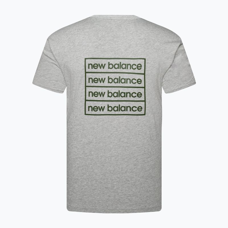 Herren New Balance Essentials Winter sportlich grau t-shirt