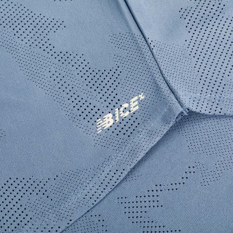 Herren New Balance Q Speed Jacquard Kurzes Quecksilber Laufshirt