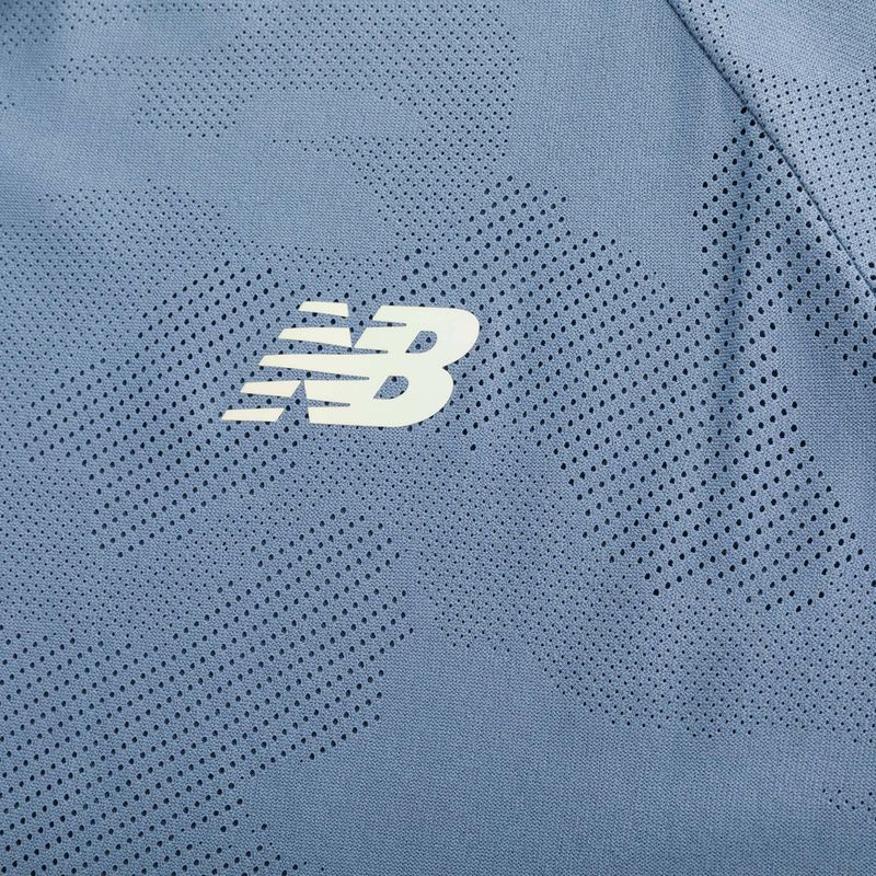 Herren New Balance Q Speed Jacquard Kurzes Quecksilber Laufshirt