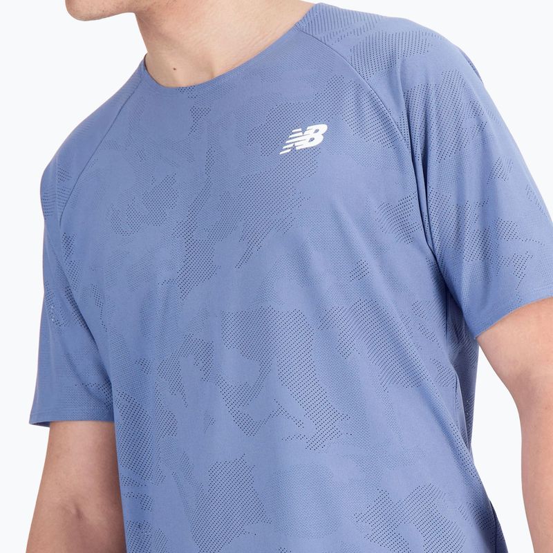 Herren New Balance Q Speed Jacquard Kurzes Quecksilber Laufshirt