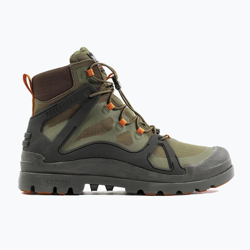 Herren Palladium Pampa Lite+ Cage WP+ Olive Nacht Stiefel 8