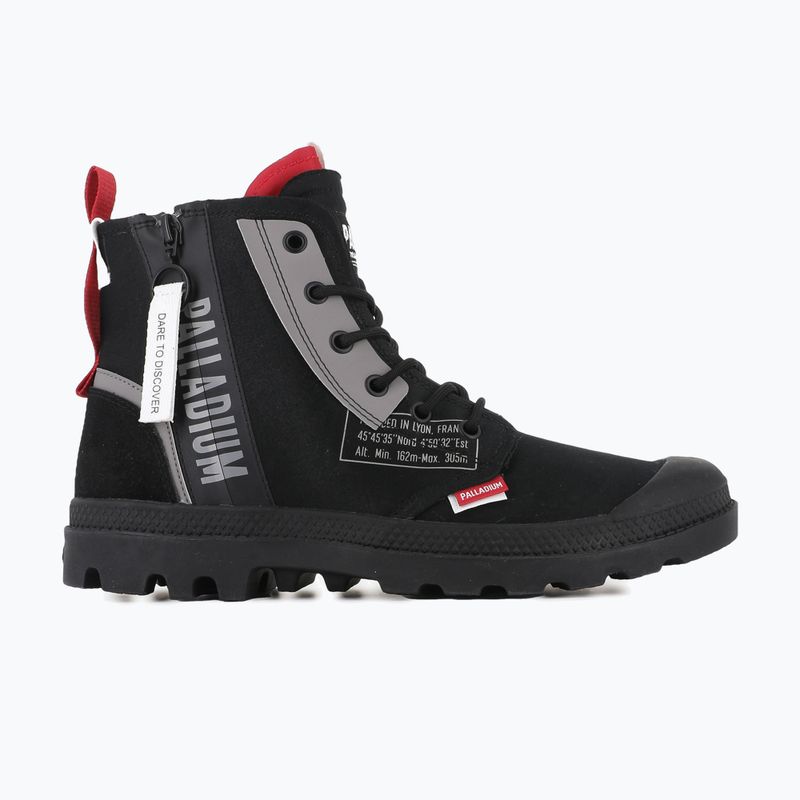 Palladium Pampa Hi Dare Zip Schuhe schwarz/schwarz 2