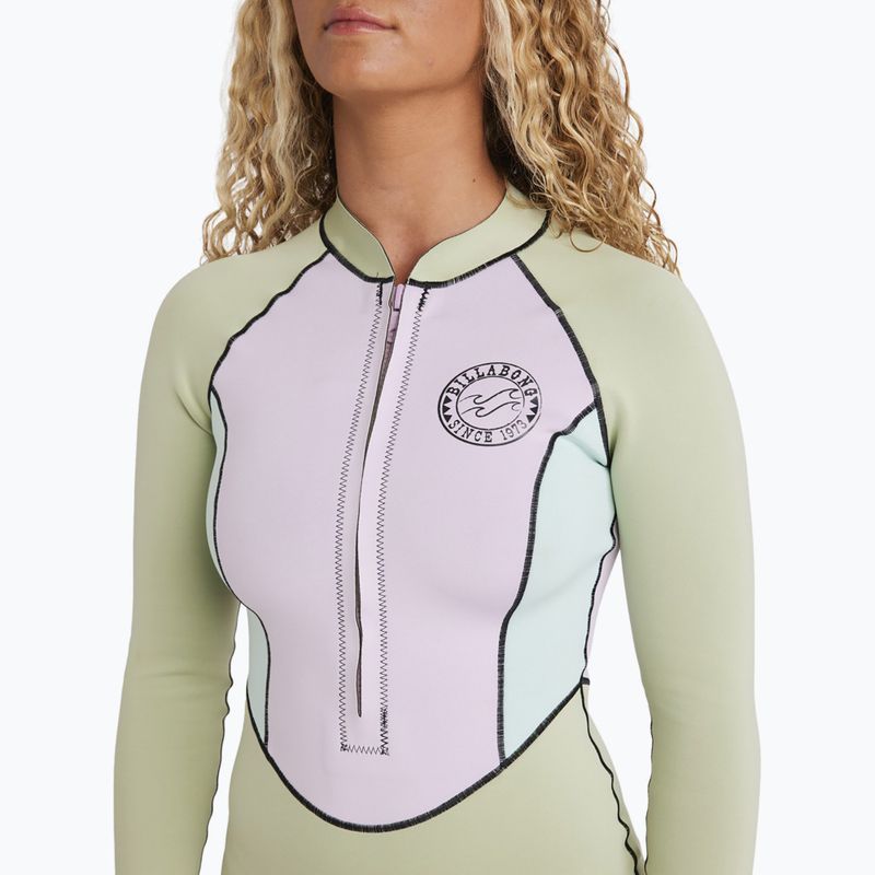 Damen Schwimm-Neoprenanzug Billabong 1/1 mm Salty Dayz Natural Light Pistachio 5