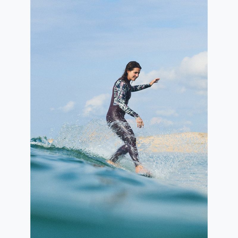 Damen-Neoprenanzug zum Schwimmen ROXY 4/3 mm Swell Natural Front Zip black multi 11