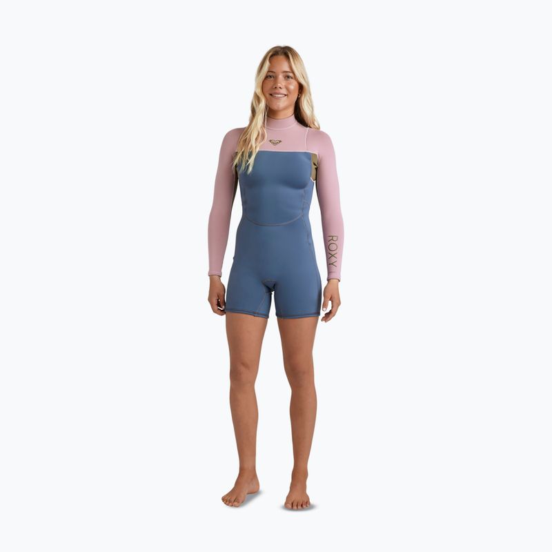 Damen-Neoprenanzug zum Schwimmen ROXY 2/2 mm Prologue+ LS Springsuit Flock ash 2
