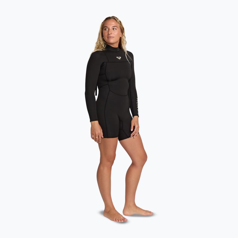 Damen Neoprenanzug zum Schwimmen ROXY 2/2 mm Prologue+ LS Springsuit Flock black 3