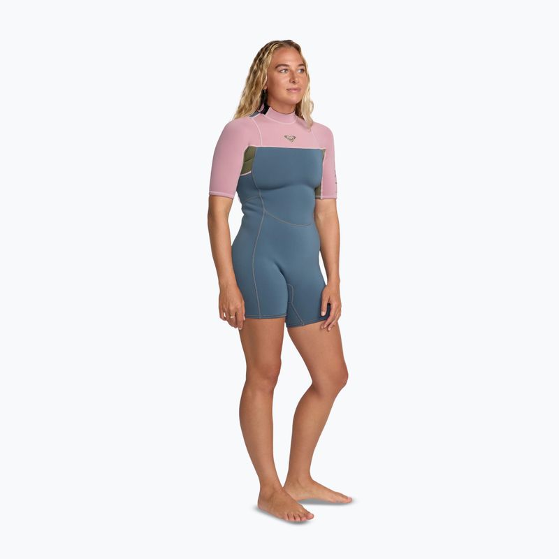 Damen Neoprenanzug zum Schwimmen ROXY 2/2 mm Prologue+ SS Springsuit Flock ash 3