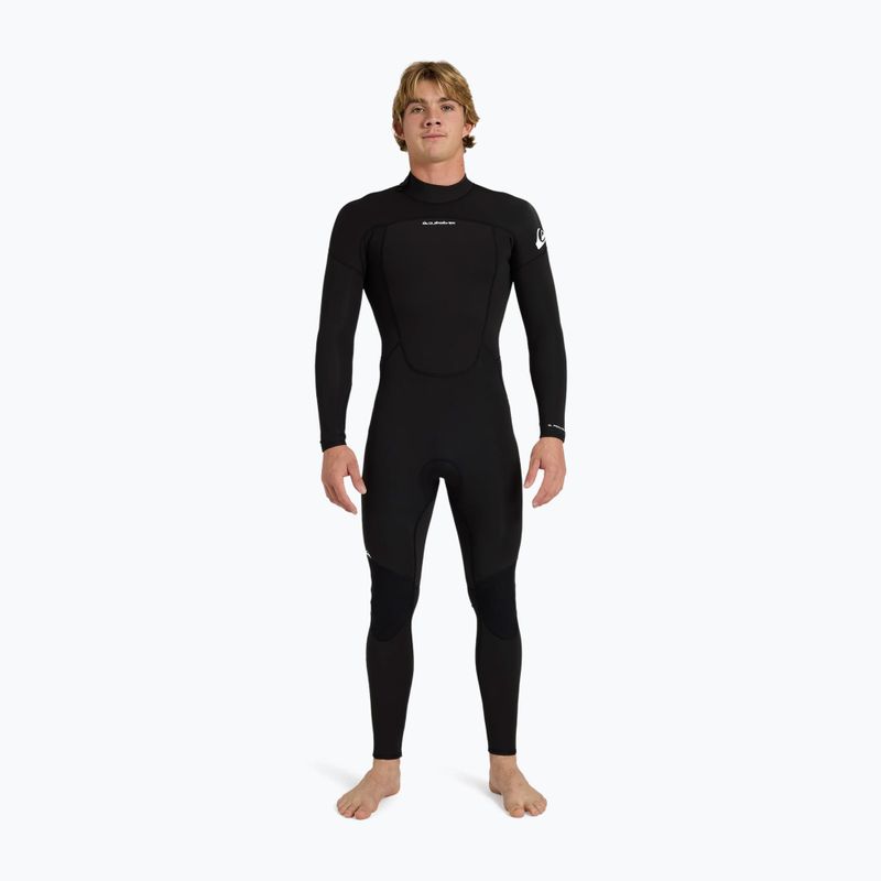 Herren-Neoprenanzug Quiksilver Prologue+ 3/2 mm Back Zip Flatlock black