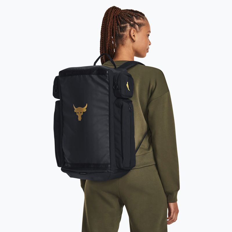 Touristischer Rucksack Herren Under Armour Project Rock black/black/metallic gold 8
