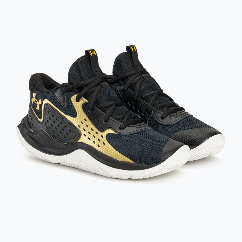 Under Armour Jet' 23 schwarz/metallic gold/metallic gold Basketballschuhe 4