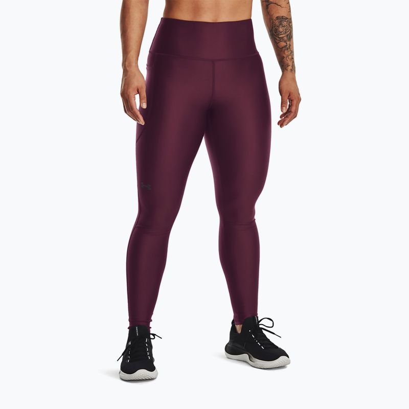 Trainings Leggings Damen Under Armour HG Armour HiRise dark maroon/black