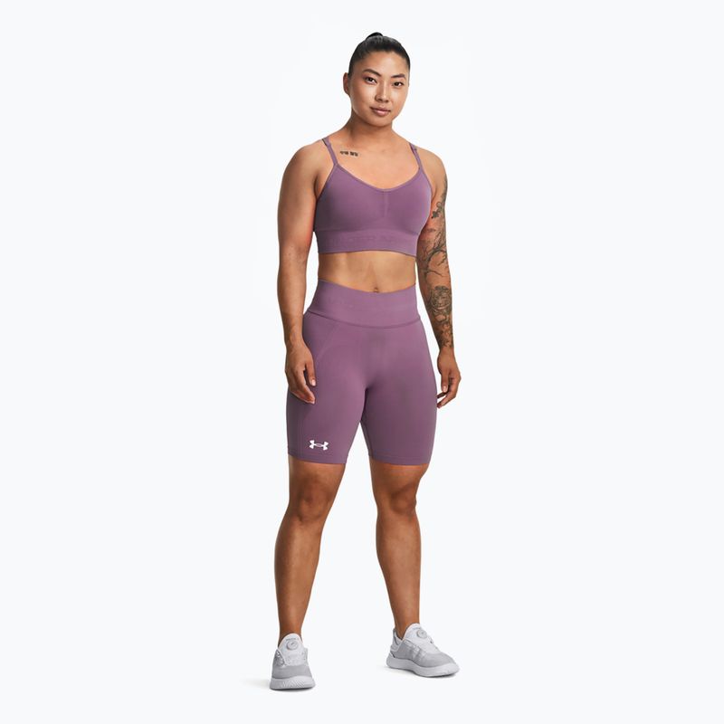 Under Armour Train Seamless Damen Trainingsshorts neblig lila/weiß 2