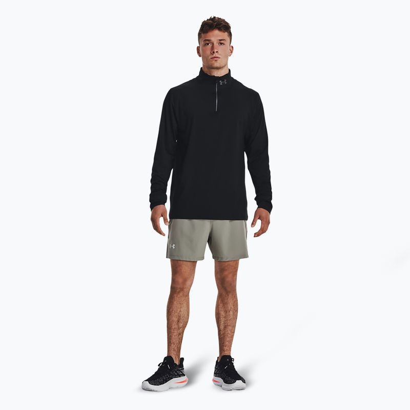 Herren Under Armour Launch Pro 1/4 Zip schwarz/schwarz/reflektierend Running Longsleeve 2
