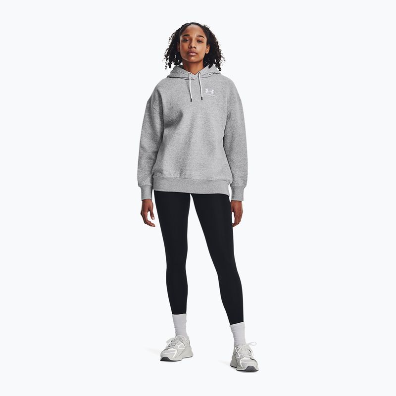 Hoodie Sweatshirt Damen Under Armour Icon Fleece Hoodie mod gray light heather/white 2
