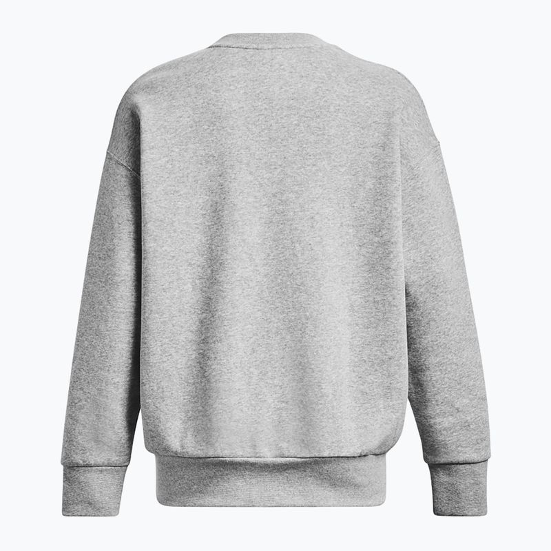 Sweatshirt Damen Under Armour Icon Fleece Crew mod gray light heather/white 10