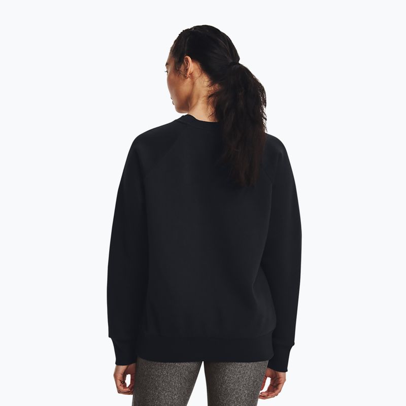 Damen-Sweatshirt Under Armour Rival Fleece Crew Black/White 3