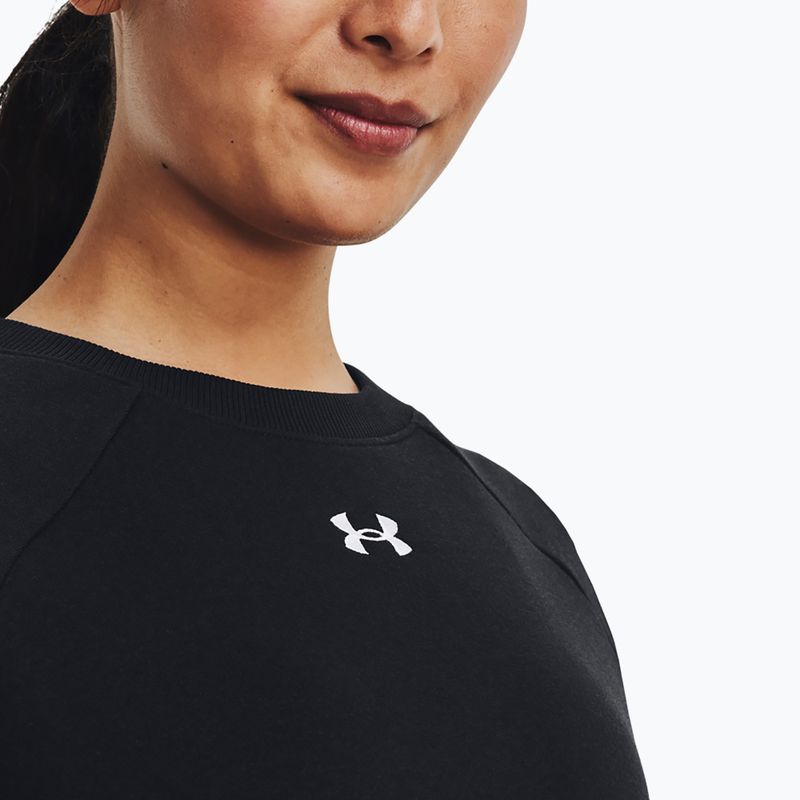 Damen-Sweatshirt Under Armour Rival Fleece Crew Black/White 4