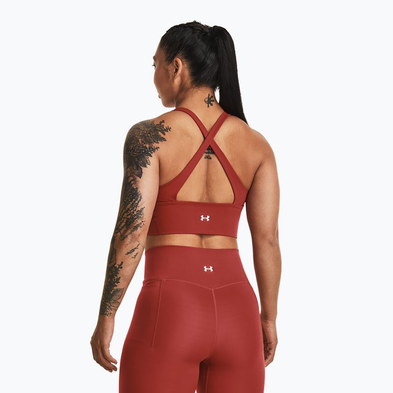 Damentrainingstop Under Armour Project Rock LetsGo Crssover Top heritage red 3