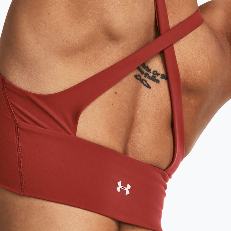 Damentrainingstop Under Armour Project Rock LetsGo Crssover Top heritage red 7