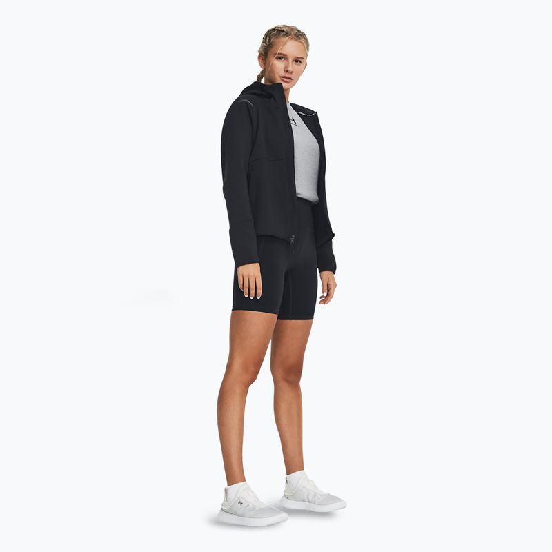 Hoodie Sweatshirt Damen Under Armour Unstoppable Fleece FZ black/black 2