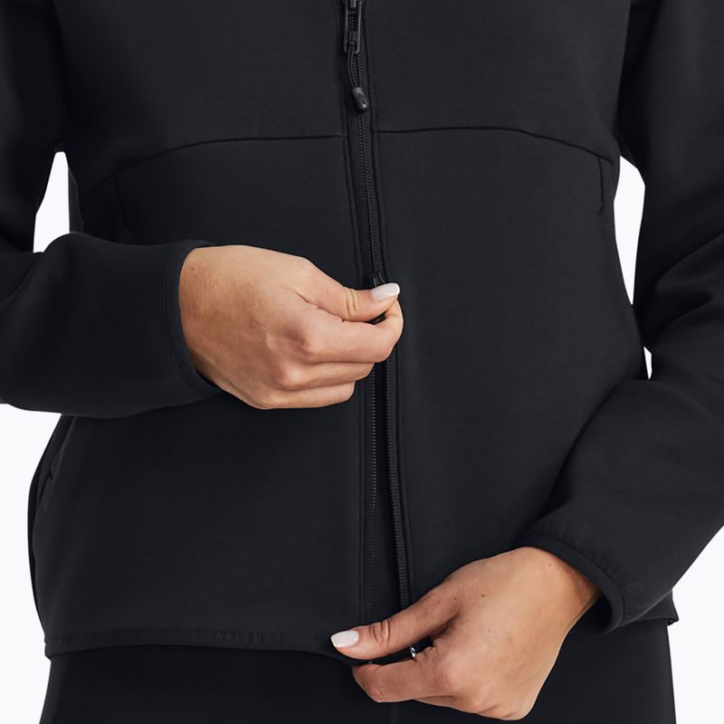 Hoodie Sweatshirt Damen Under Armour Unstoppable Fleece FZ black/black 4
