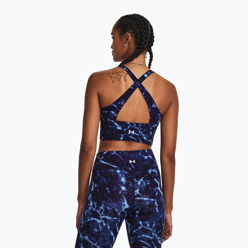 Damentrainingstop Under Armour Project Rock LG Crssover Top midnight navy/downpour gray/downpour gray 3