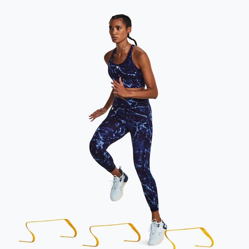 Damentrainingstop Under Armour Project Rock LG Crssover Top midnight navy/downpour gray/downpour gray 4