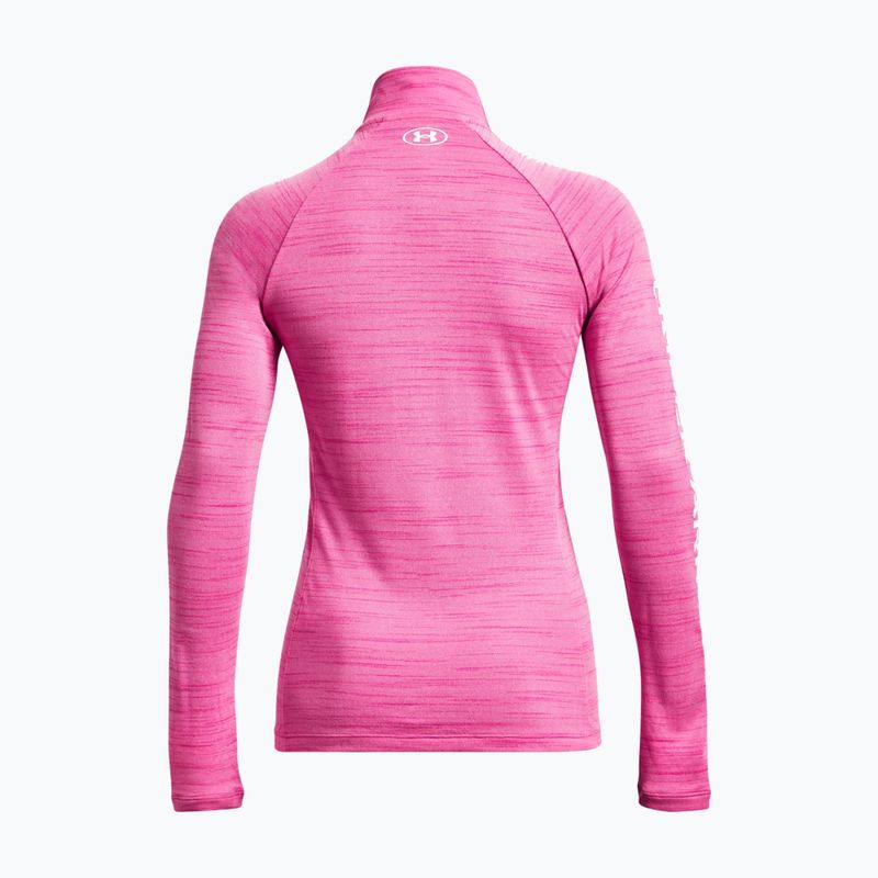 Unter Armour Damen Evolved Core Tech 1/2 Zip Sweatshirt Rebel rosa / weiß 6