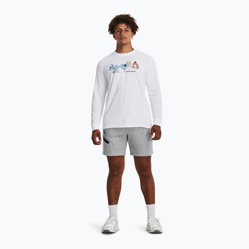 Under Armour Unstoppable Fleece Trainingsshorts für Herren mod gray/black 2