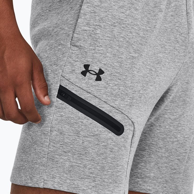 Under Armour Unstoppable Fleece Trainingsshorts für Herren mod gray/black 4