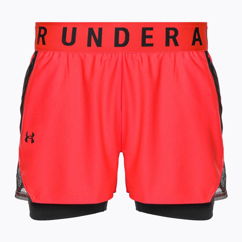Under Armour Play Up 2-In-1 beta/schwarz/schwarz Damen Trainingsshorts