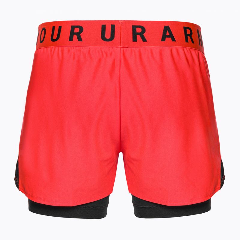 Under Armour Play Up 2-In-1 beta/schwarz/schwarz Damen Trainingsshorts