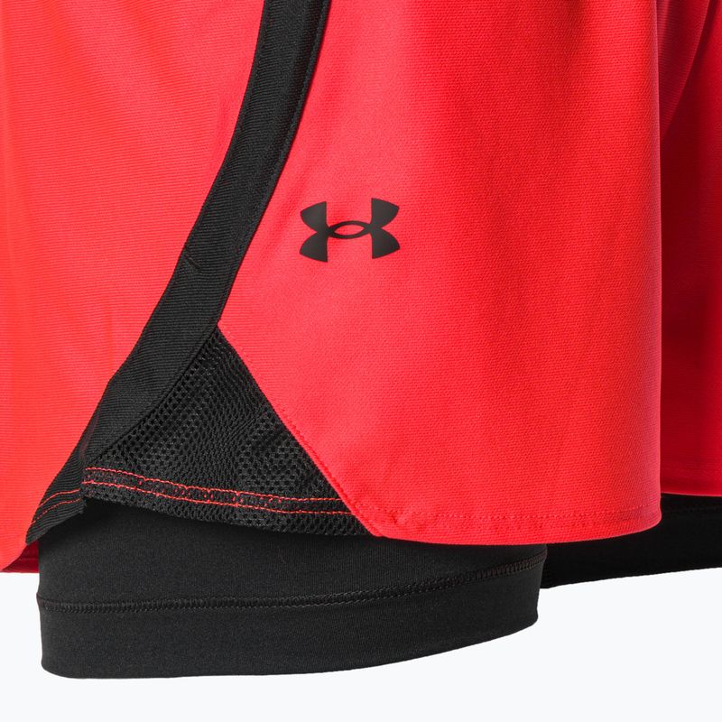 Under Armour Play Up 2-In-1 beta/schwarz/schwarz Damen Trainingsshorts
