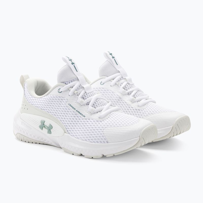 Damen Trainingsschuhe Under Armour W Dynamic Select Weiß/Weißer Sand/Metallic Grün Grit 4