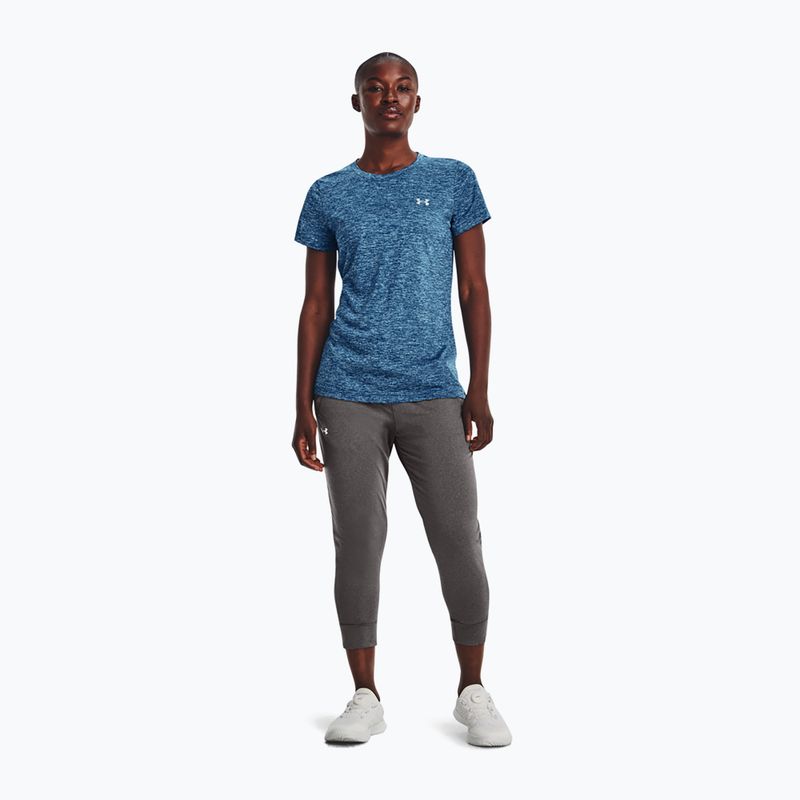 Under Armour Tech SSC Damen-Trainings-T-Shirt Varsity Blau/Blizzard/Metallic Silber 3