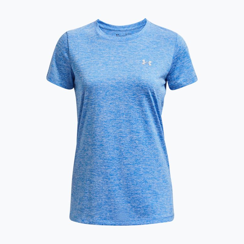 Under Armour Tech SSC Damen-Trainings-T-Shirt Wasser/Weiß/Metallic Silber 5