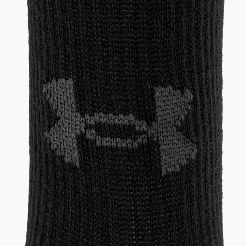 Under Armour Performance Tech 3pk Crew Socken schwarz/schwarz/strahlgrau 4