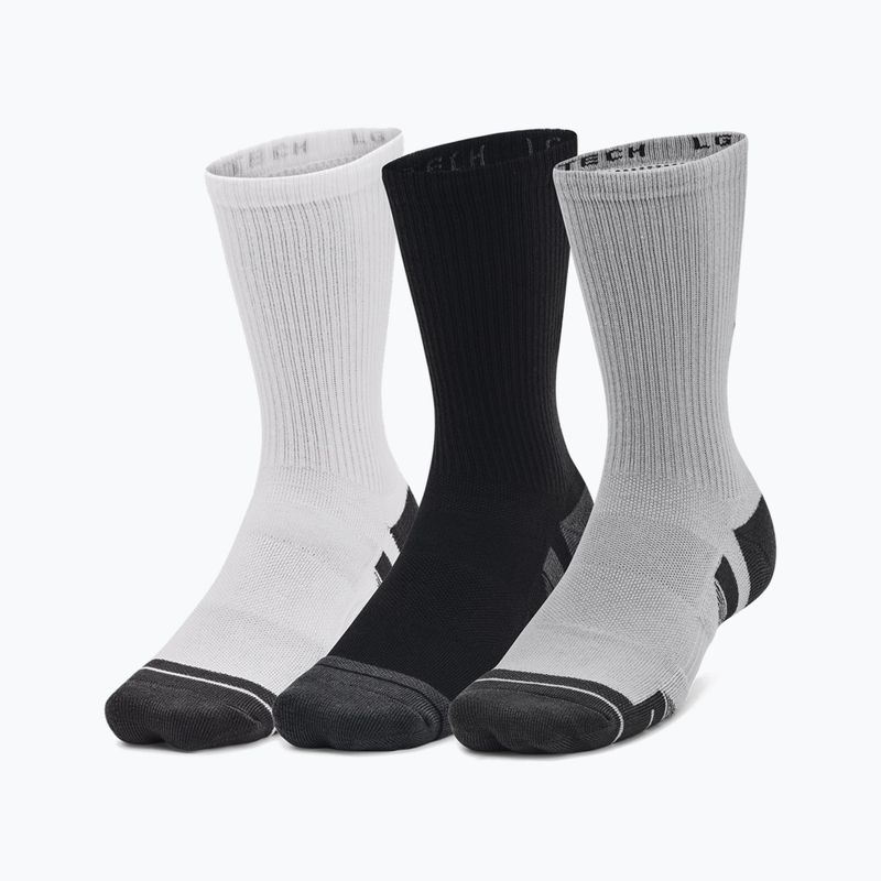 Unter Armour Performance Tech 3pk Crew mod grau/weiß/strahlgrau Socken 10