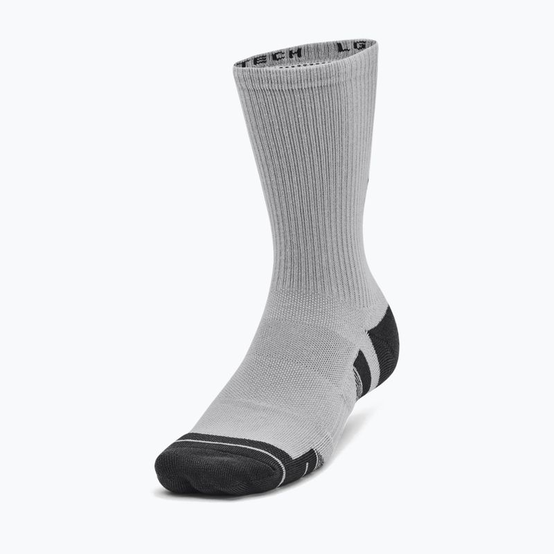 Unter Armour Performance Tech 3pk Crew mod grau/weiß/strahlgrau Socken 11