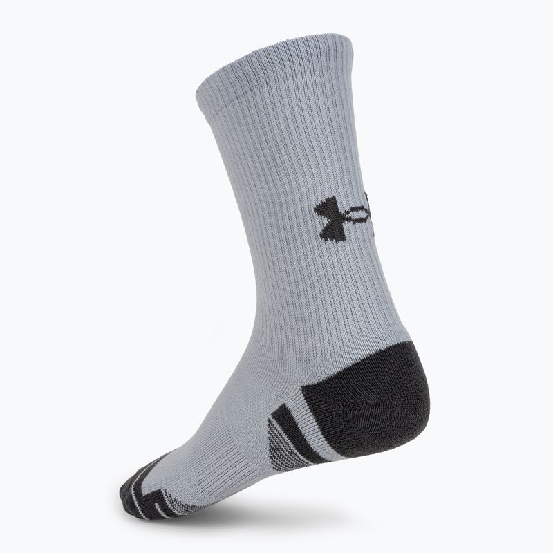 Unter Armour Performance Tech 3pk Crew mod grau/weiß/strahlgrau Socken 3
