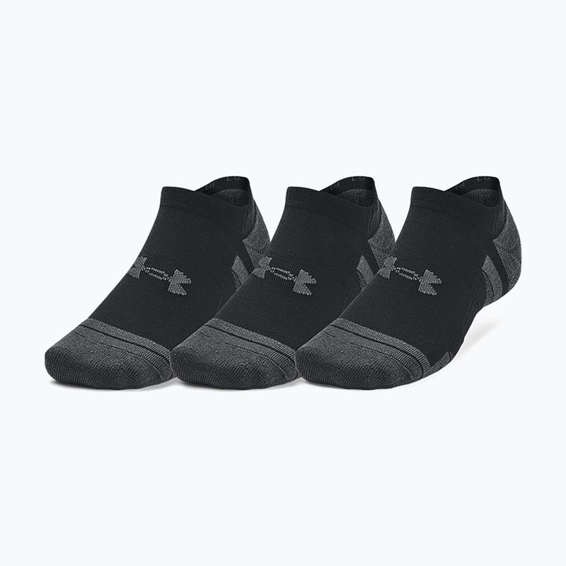 Under Armour Performance Tech 3pk NS Socken schwarz/schwarz/jet grey