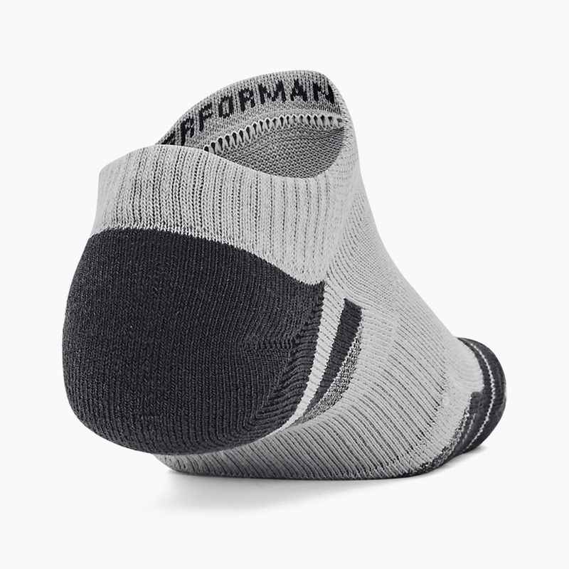 Unter Armour Performance Tech 3pk NS mod grau/weiß/strahlgrau Socken 4