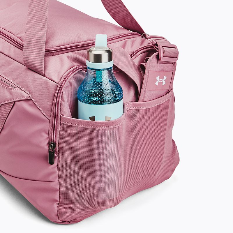 Under Armour Undeniable 5.0 Duffle M 58 l rosa Elixier/weiße Tasche 5