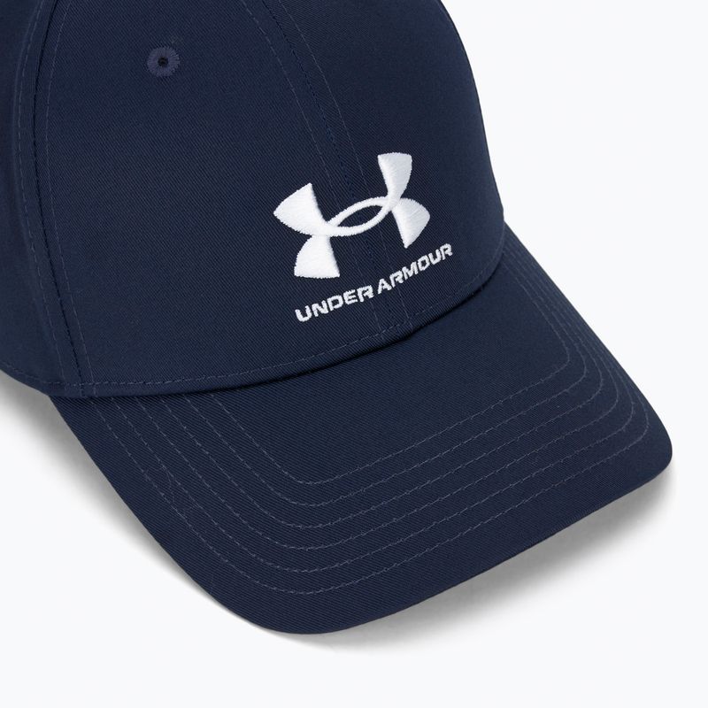 Herren unter Rüstung gebrandmarkt Lockup Adj Mitternacht marineblau / weiß Baseballkappe 3