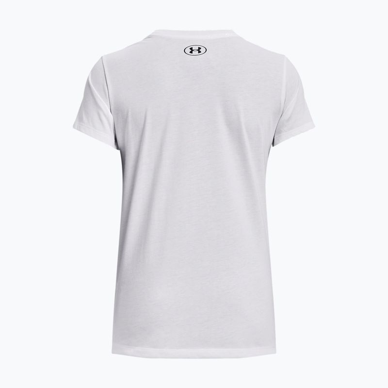 Under Armour Sportstyle LC Damen-T-Shirt weiß/schwarz
