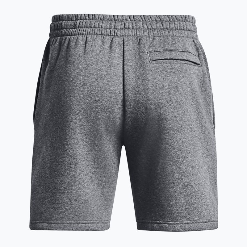 Shorts Herren Under Armour Icon Fleece Pitch gray medium heather/white 6