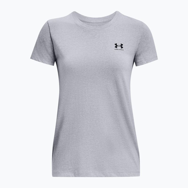 Under Armour Sportstyle LC Damen-T-Shirt steel light heather/schwarz