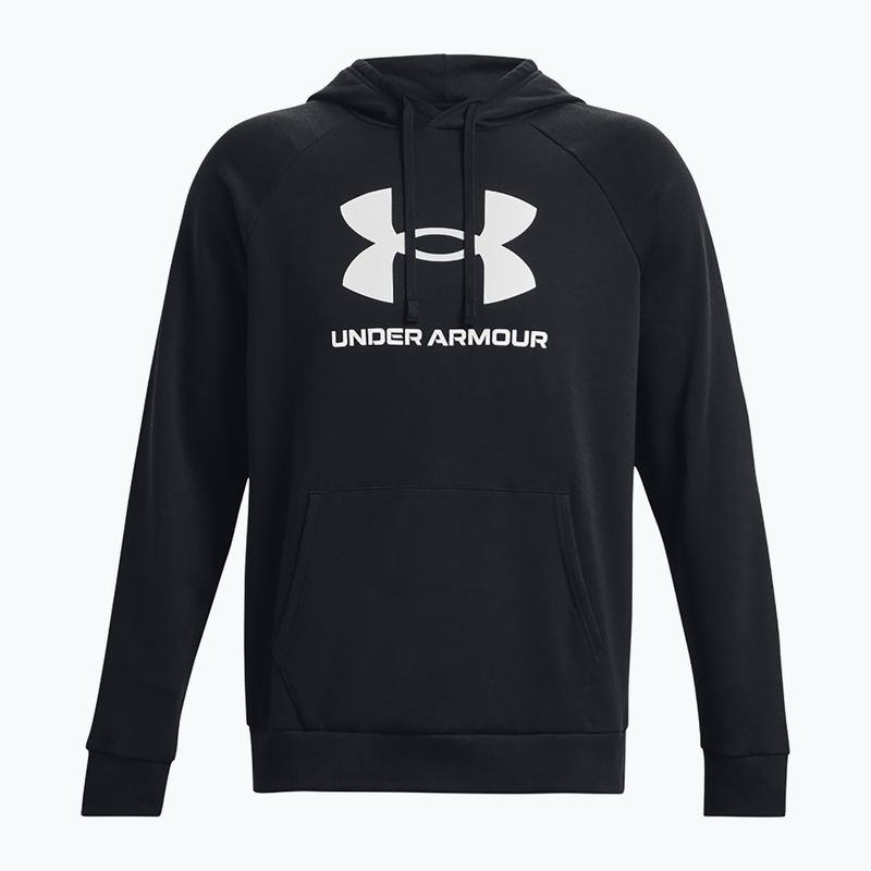 Herren Under Armour Rival Fleece Logo HD Hoodie schwarz/weiß 4